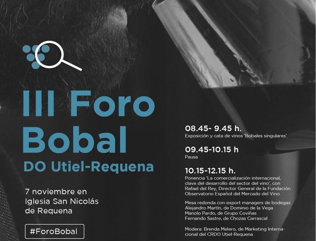  El 7 de noviembre se celebra el foro DO utiel-requena en la iglesia san nicolás
