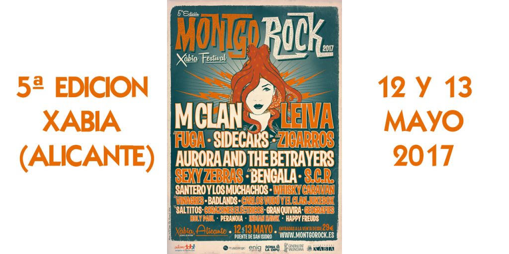  Ya se conoce el cartel definitivo de Montgorock Xàbia Festiva