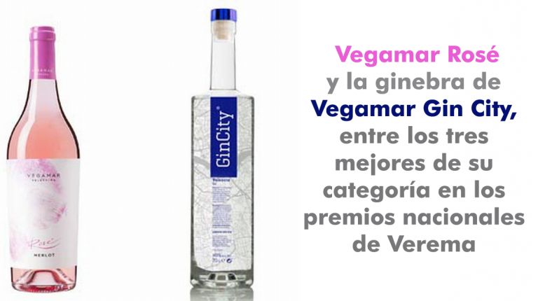 Vegamar Rosé y la ginebra de Vegamar Gin City, entre los tres mejores de su categoría en los premios nacionales de Verema