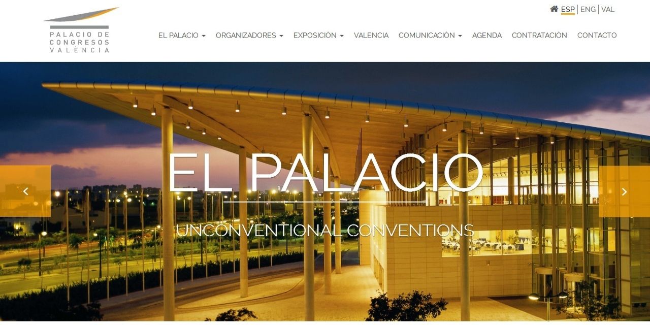  EL PALACIO DE CONGRESOS DE VALÈNCIA ESTRENA PÁGINA WEB MÁS ACCESIBLE E INTERACTIVA