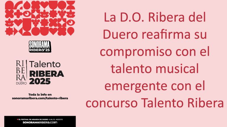 La D.O. Ribera del Duero reafirma su compromiso con el talento musical emergente con el concurso Talento Ribera